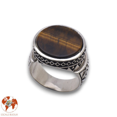 bague oeil de tigre