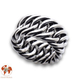 bague argent tressé femme