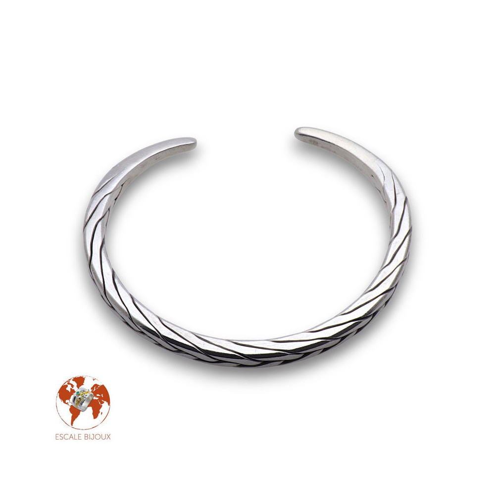 jonc argent homme