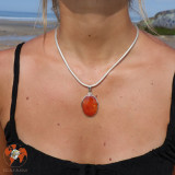 pendentif cornaline femme