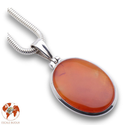 cornaline pendentif