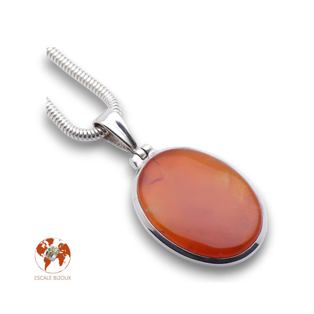 cornaline pendentif