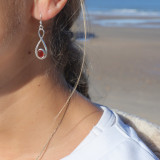 cornaline boucle d oreille