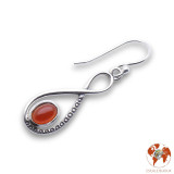 boucles d oreilles cornaline