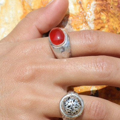 bague cornaline