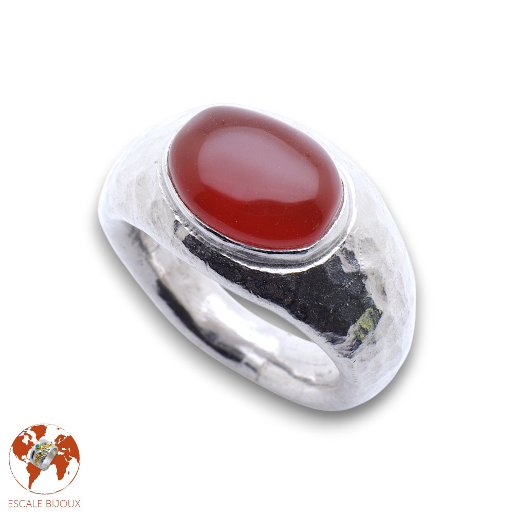 bague cornaline femme