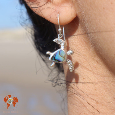 boucles d'oreilles tortue