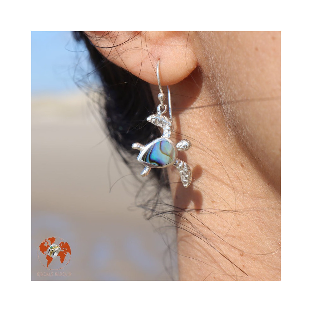 boucles d'oreilles tortue