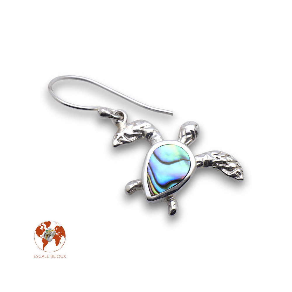 boucle d oreille tortue pendante