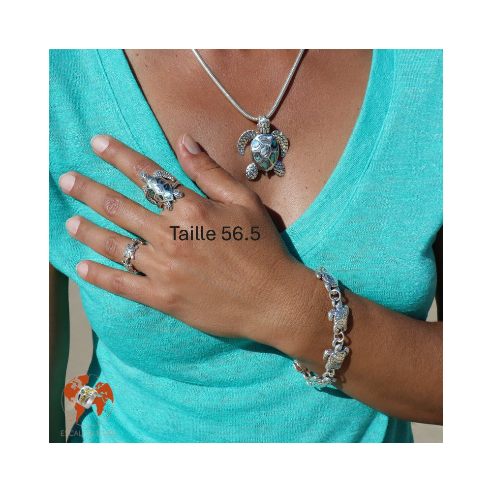 bijoux argent tortue