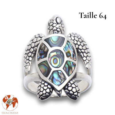 bague argent tortue femme