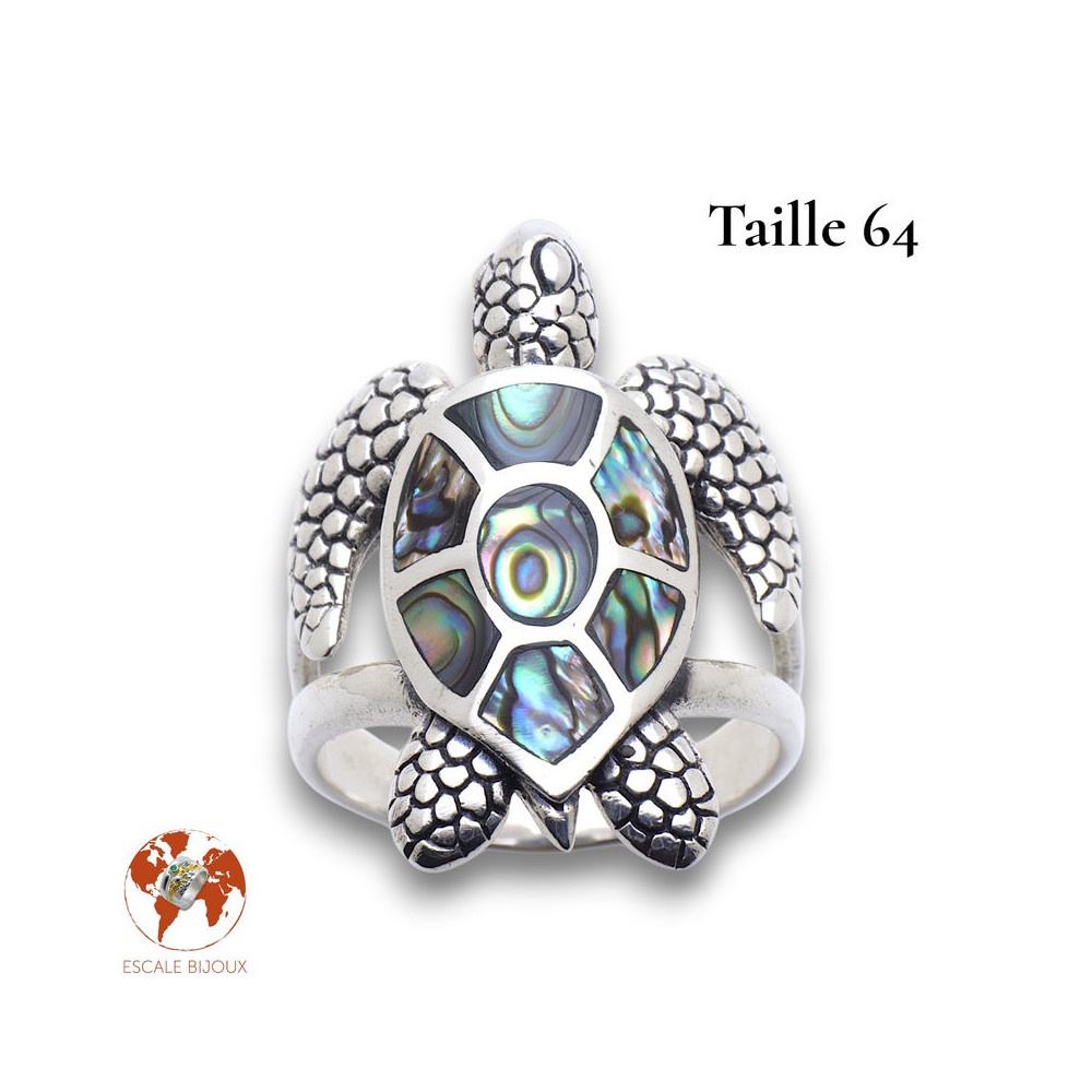 bague argent tortue femme