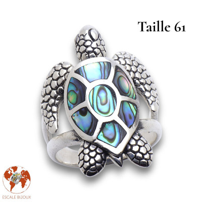 bague tortue abalone