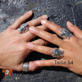 bague tortue abalone bijou argent