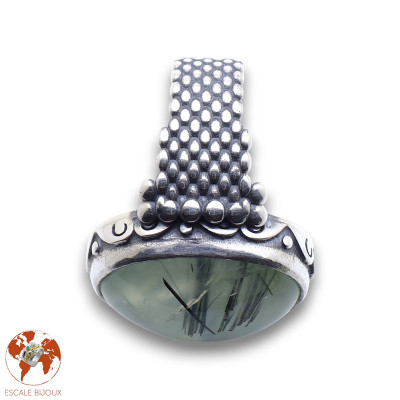 bague argent prehnite