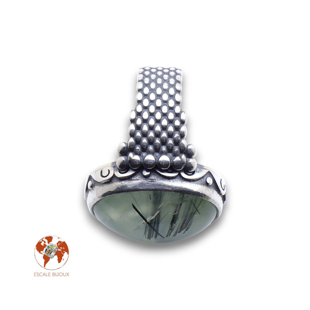bague argent prehnite