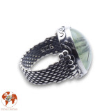 bague préhnite femme