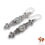boucles d'oreilles préhnite