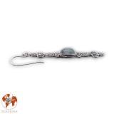 boucles d'oreilles préhnite argent femme