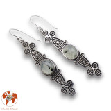boucles d'oreilles préhnites