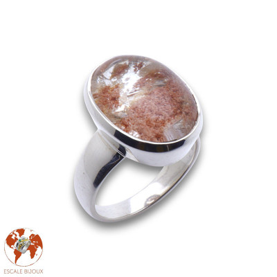 bague quartz lodolite