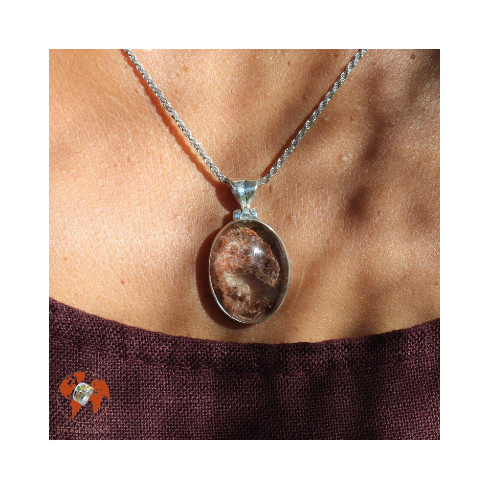 pendentif femme avec lodolite