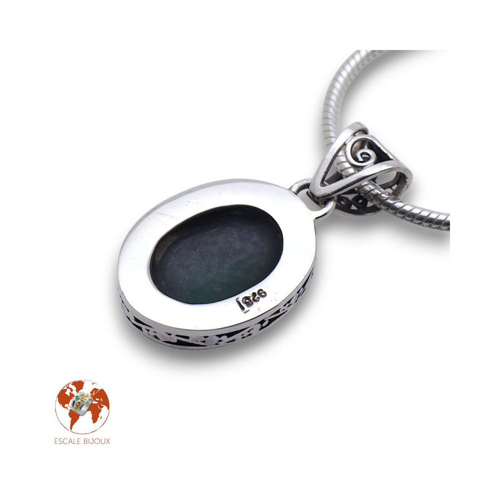 pendentif abalone argent