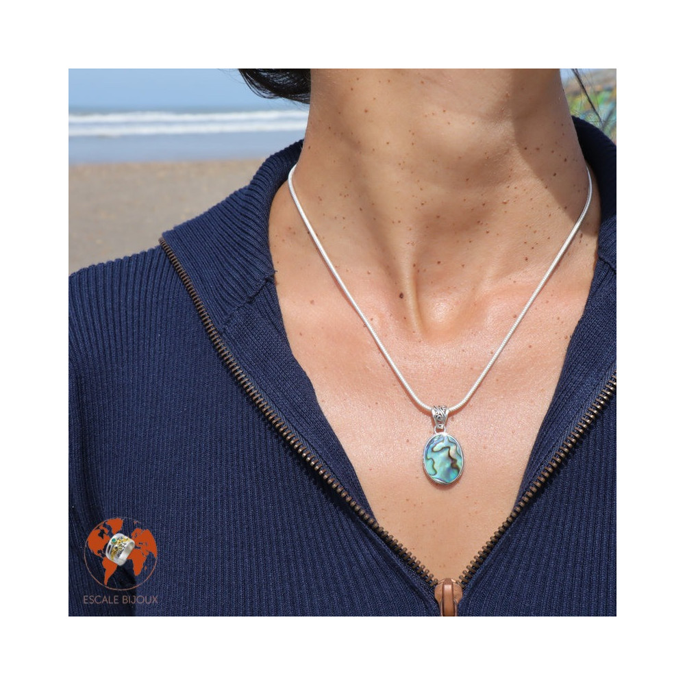 pendentif ormeau abalone coquillage
