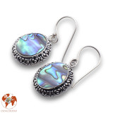 boucles d oreilles nacre abalone