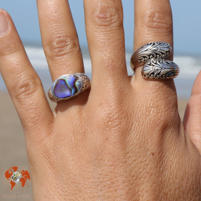 bague nacre abalone
