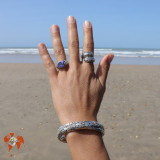 bague argent abalone