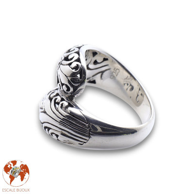 bague argent bali