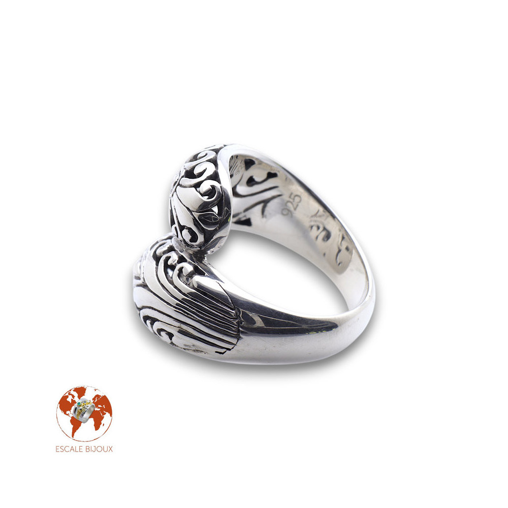 bague argent bali