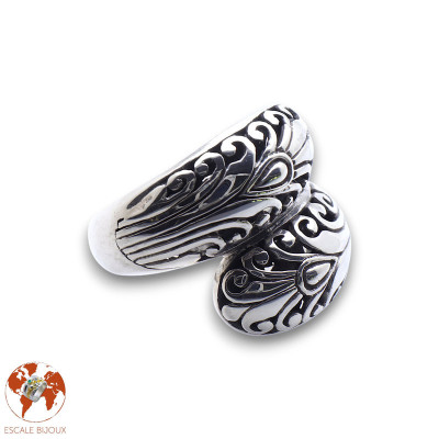 bague argent façon toi et moi