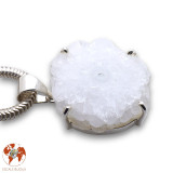 pendentif quartz solaire argent