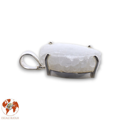 Pendentif en argent sterling et quartz solaire stalactite