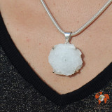 pendentif quartz solaire argent 925