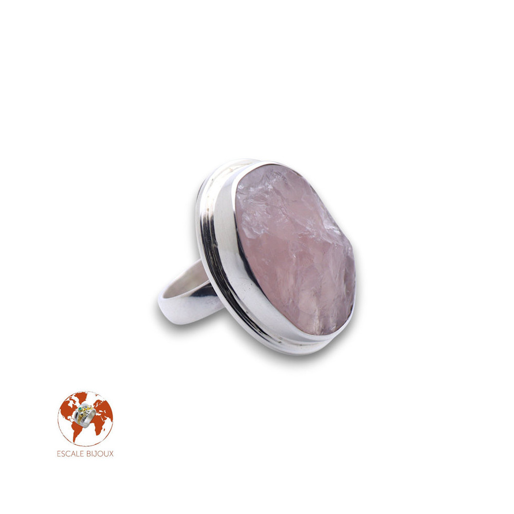 bague quartz rose