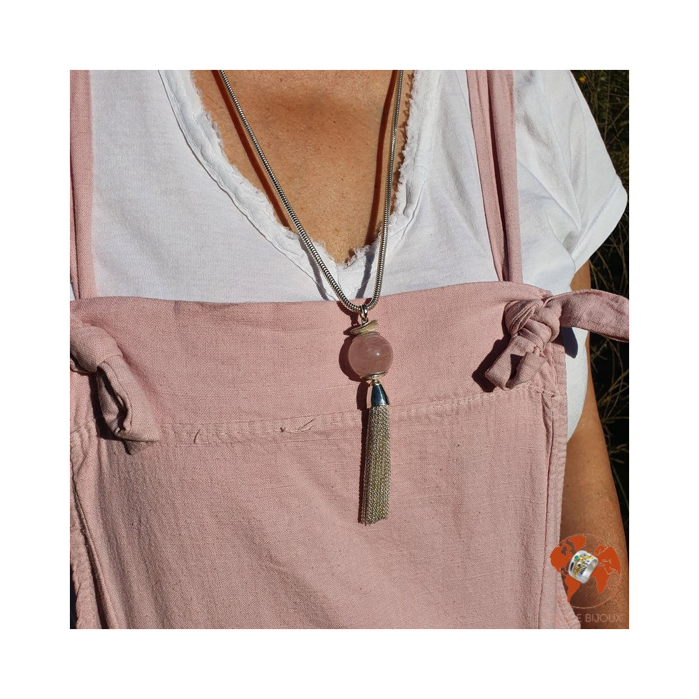 bijoux quartz rose