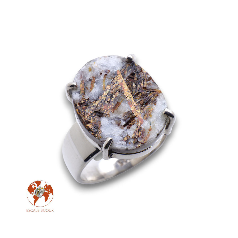 bague argent astrophyllite