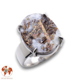 bague argent astrophyllite