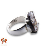 bague argent avec astrophyllite