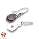 boucle d oreille pierre quartz rose