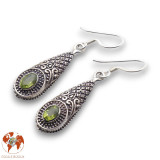 boucles d oreilles péridot