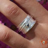bague argent diamant femme