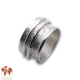 bague argent diamant noir