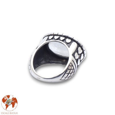 pierre de lune bague femme