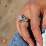 pierre de lune bague
