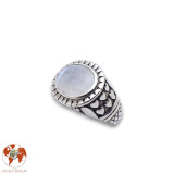 bague argent pierre de lune femme