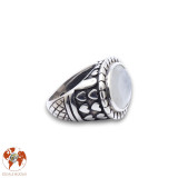 bague argent pierre de lune